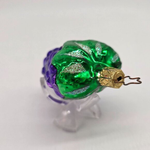 Inge Glas Grapes German Glass Christmas Ornament Purple 4" - Picture 3 of 7